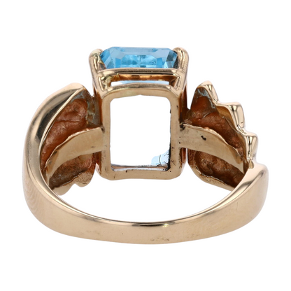 14K Yellow Gold Topaz Fashion Ring