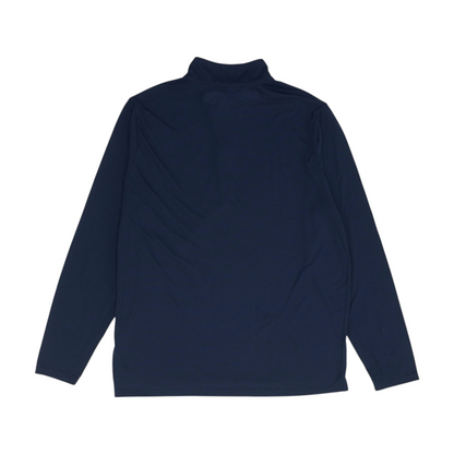 Navy Solid 1/4 Zip Pullover