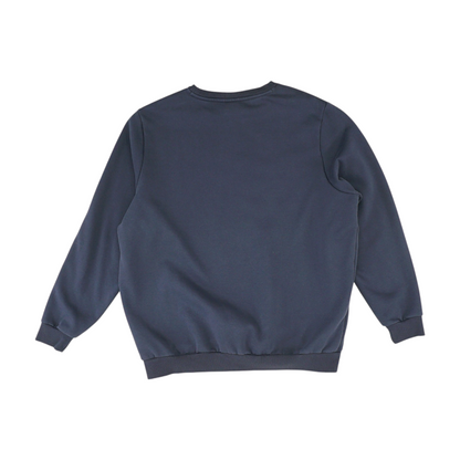 Navy Solid Sweatshirt Pullover