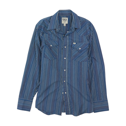 Blue Striped Long Sleeve Button Down
