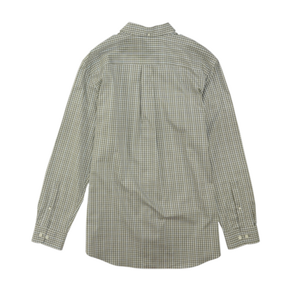 Gray Tall Plaid Long Sleeve Button Down
