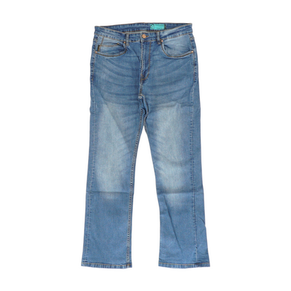 Blue Plus Size Bootcut Jeans