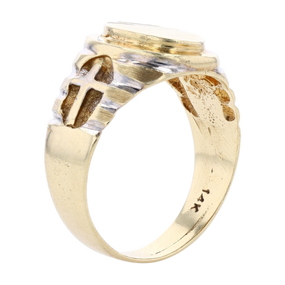 14K Two-Tone Gold Fashion Ring