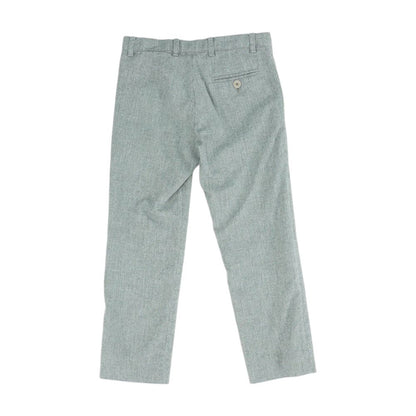 Gray Solid Dress Pants