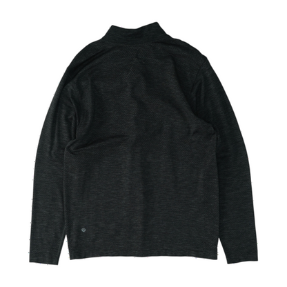 Black Solid 1/4 Zip Pullover