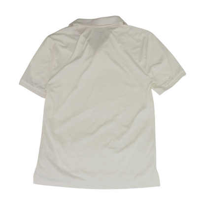 White Solid Short Sleeve Polo