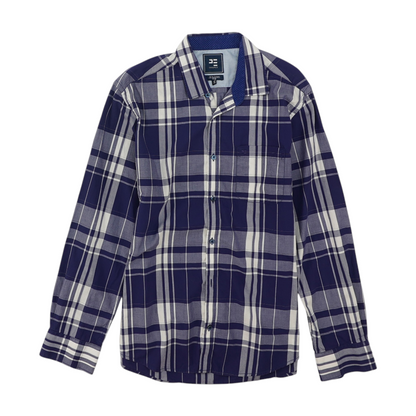 Purple Plaid Long Sleeve Button Down