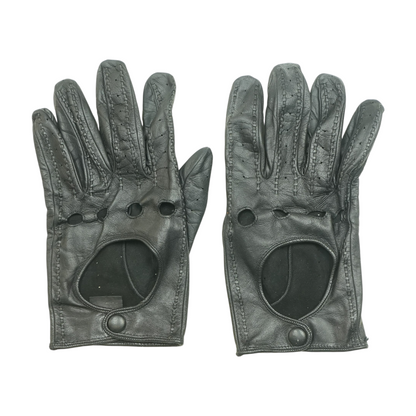 Black Leather Gloves