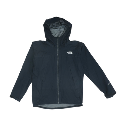 Black Solid Rain Jacket