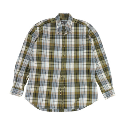 Multi Plaid Long Sleeve Button Down