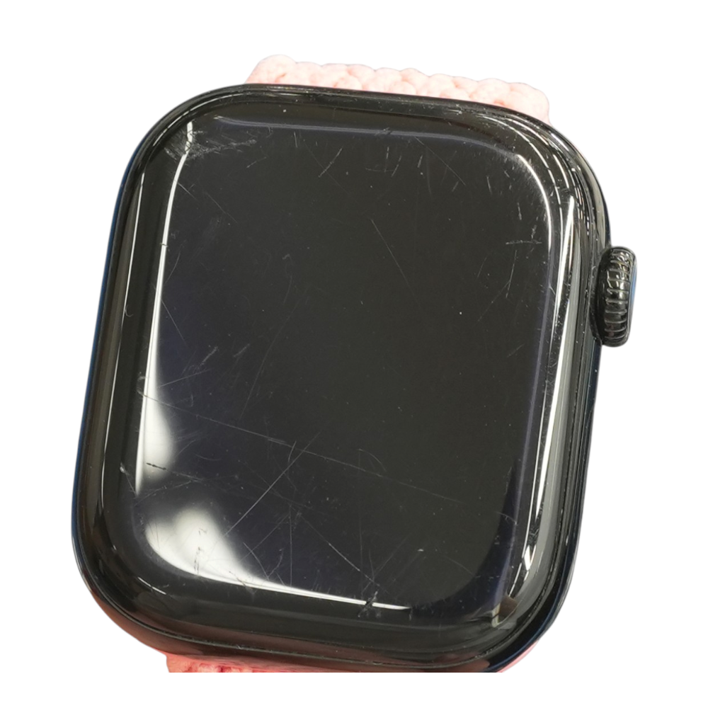 42mm Series 10 Black Smartwatch Pink Band S/M