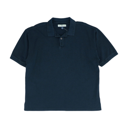 Black Solid Short Sleeve Polo