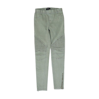 Green Solid Pants