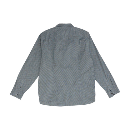 Navy Floral Long Sleeve Button Down
