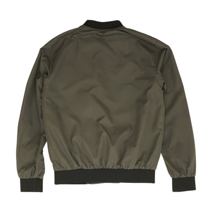 Gray Color Block Bomber Jacket