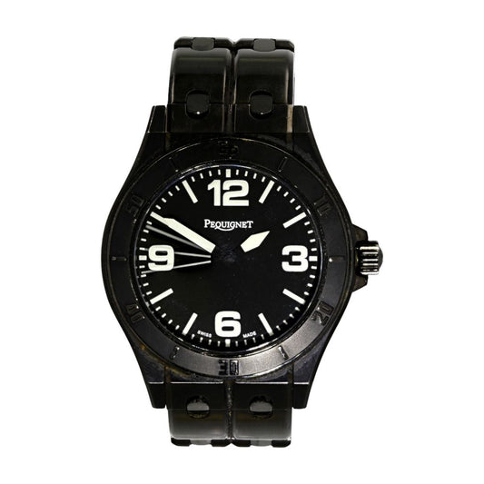 Men's Black Automatic Stainless Steel Watch