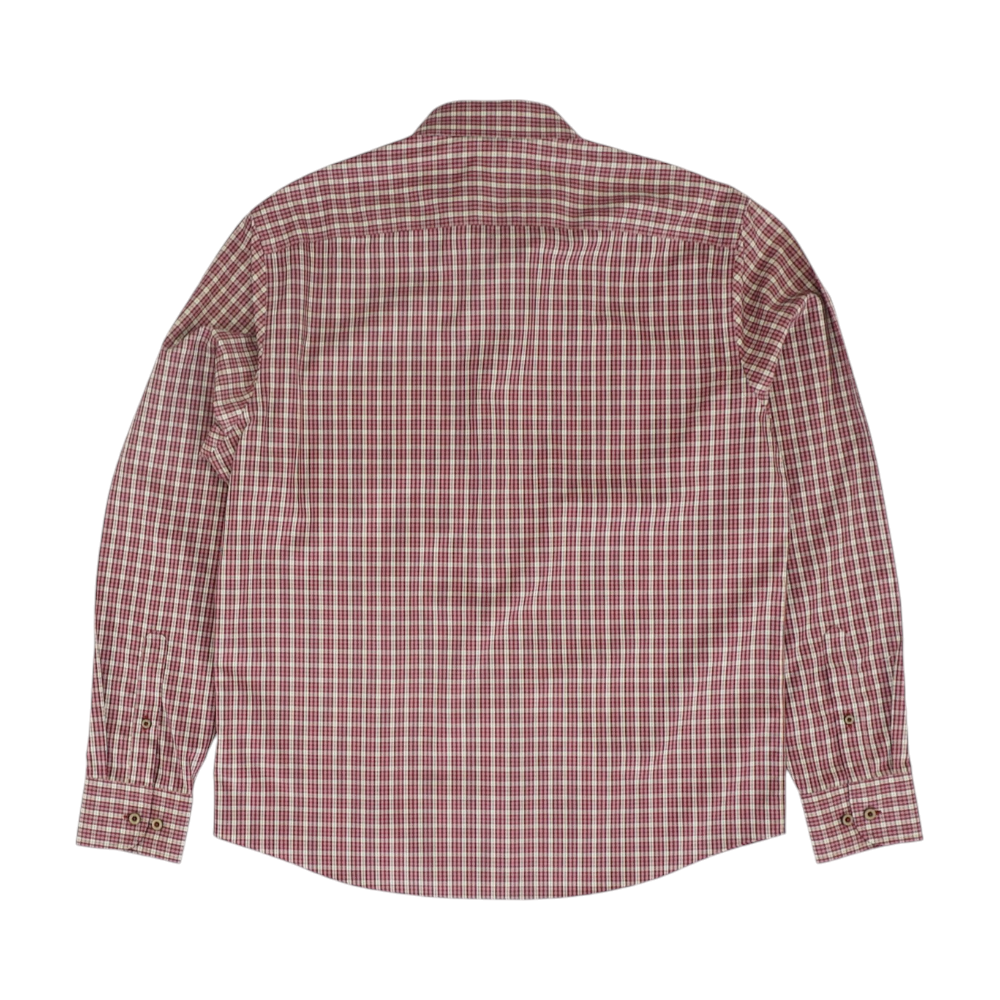 Red Plaid Long Sleeve Button Down