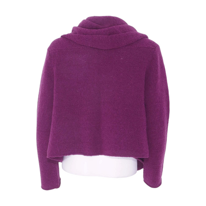 Purple Petite Cardigan Sweater