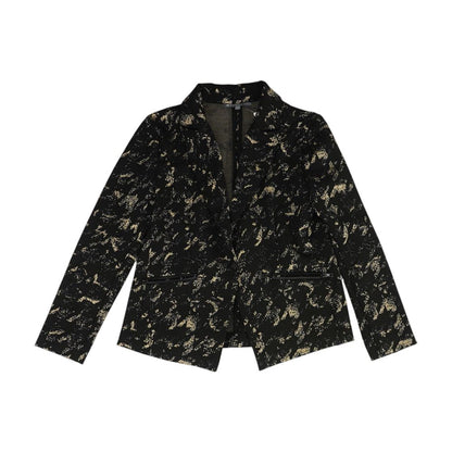Black Graphic Blazer