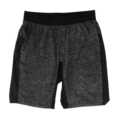 Black Check Active Shorts