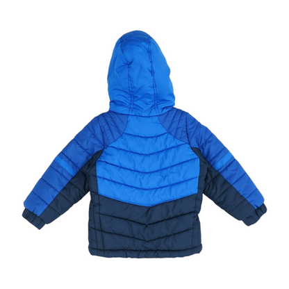 Blue Color Block Jacket