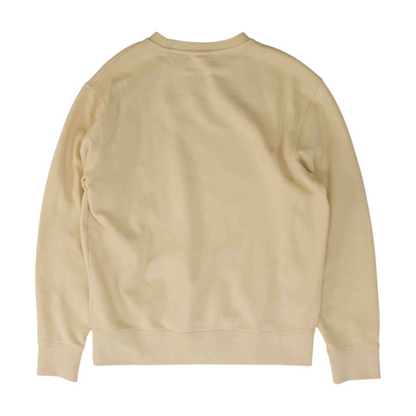 Beige Solid Sweatshirt Pullover