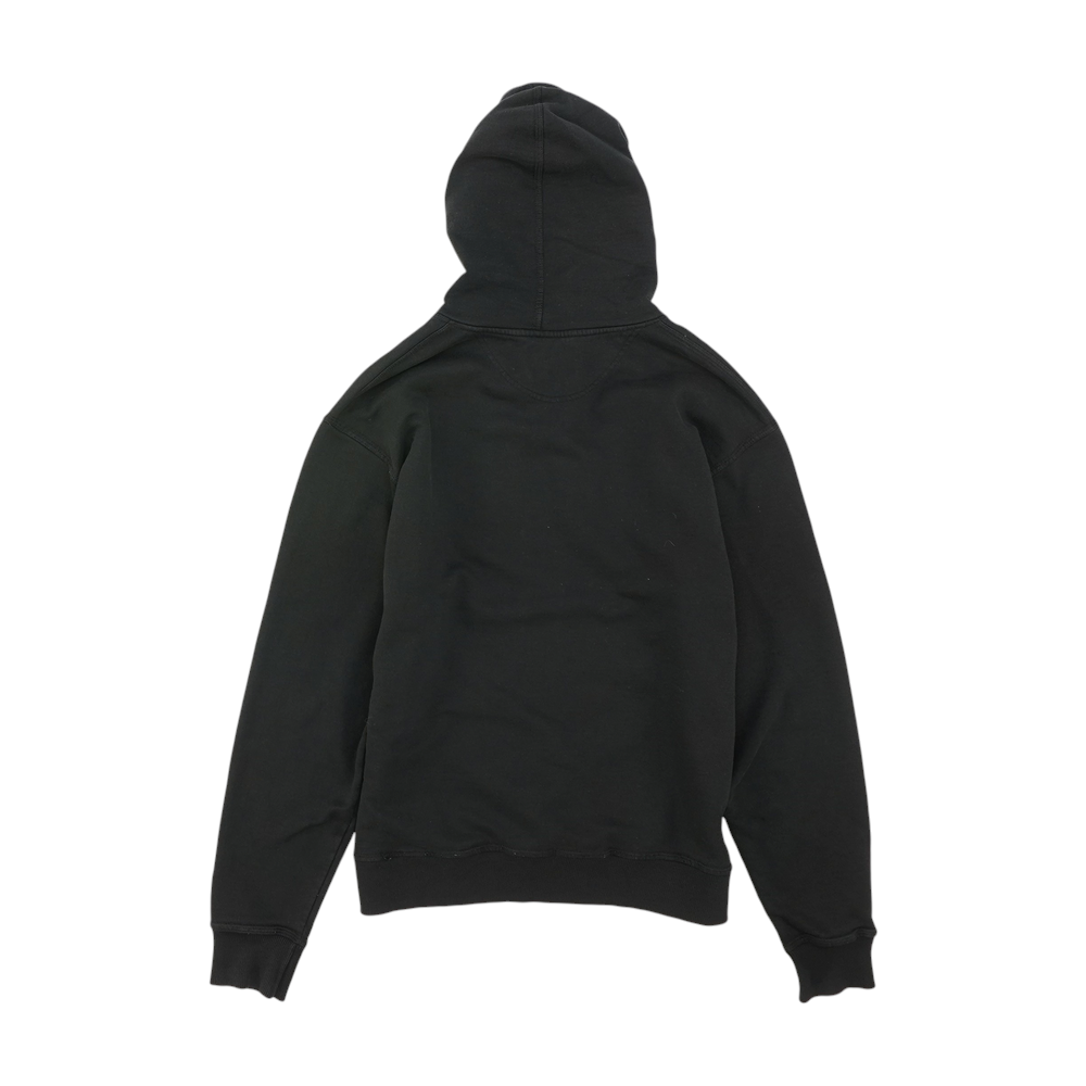 Black Solid Hoodie Pullover