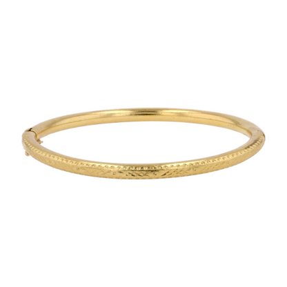 22K Yellow Gold Bangle Bracelet