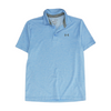 Blue Solid Short Sleeve Polo