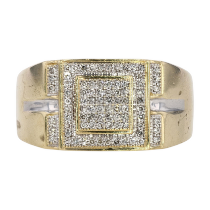 1/5 ctw 10K Yellow Gold Diamond Statement Ring