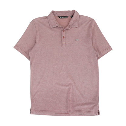 Red Striped Short Sleeve Polo