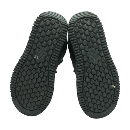 Black Lace-Up Casual Shoes