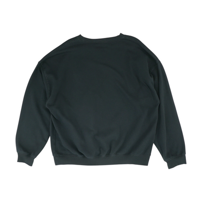 Black Solid Sweatshirt Pullover
