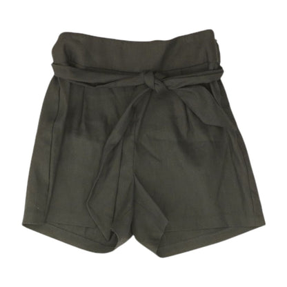 Black Solid Shorts