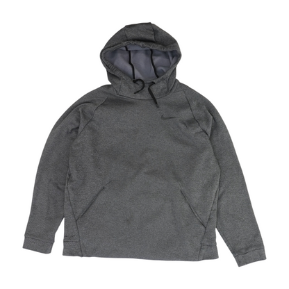 Gray Solid Hoodie Pullover