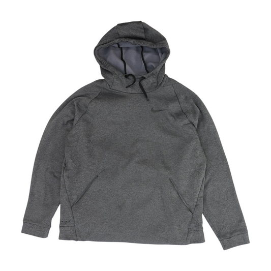 Gray Solid Hoodie Pullover