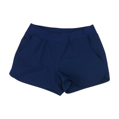 Navy Solid Active Shorts