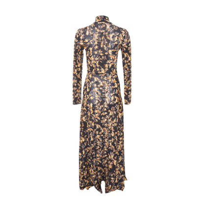 Black Floral Maxi Dress
