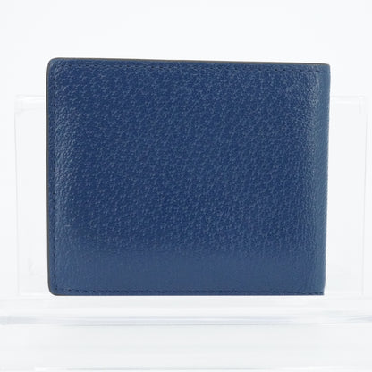 Blue GG Marmont Bi-Fold Card Case Wallet