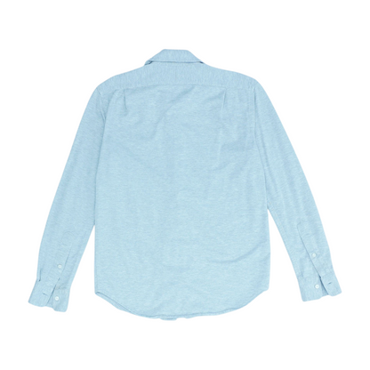 Gray Solid Long Sleeve Button Down