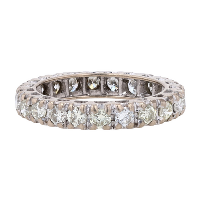 1 1/3 ctw 14K White Gold Diamond Band Ring