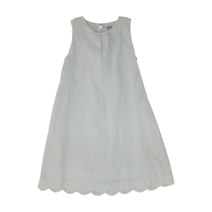 White Solid Dress
