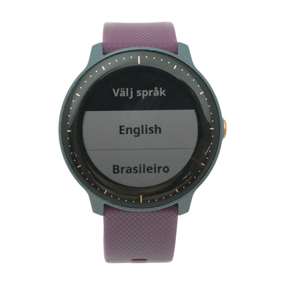 43mm Vivoactive 3 Gray Smartwatch Purple Band M/L