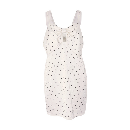 White Polka Dot Mini Dress