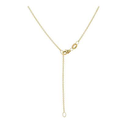 1/5 Ct 14K Gold Matte Finish Clover With Baguette Diamond Halo Pendant Necklace