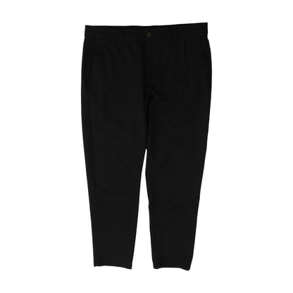 Black Plaid Regular Pants