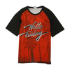 Red Color Block Active T-Shirt