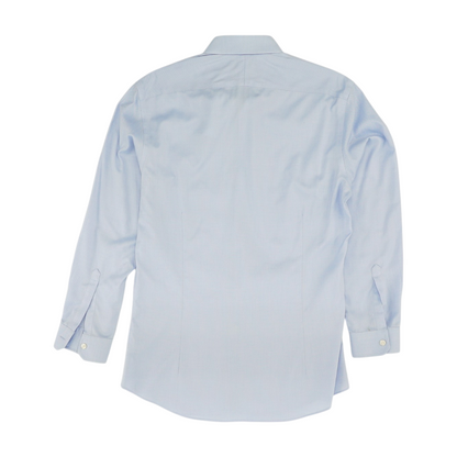Blue Geometric Long Sleeve Button Down