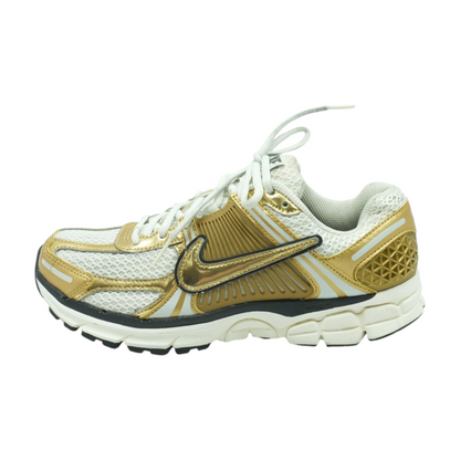 Zoom Vomero 5 Metallic Gold Low-Top Athletic Shoes