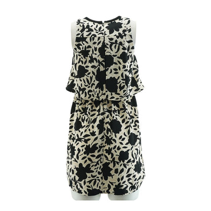 Black Floral Mini Dress